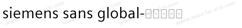 siemens sans global字体转换